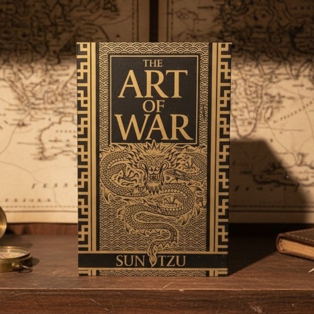 The Art of War Sun Tzu Hardcover Arcturus Publishing Illustrated Red Gold Dragon